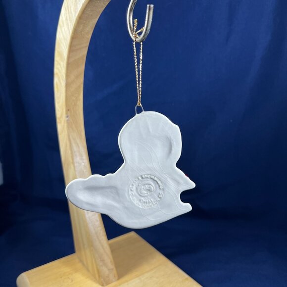 Vintage Snowbabies Eskimo On Sled Ornament By Alan Johnson Co Porcelain Hand-Pai - Picture 2 of 2